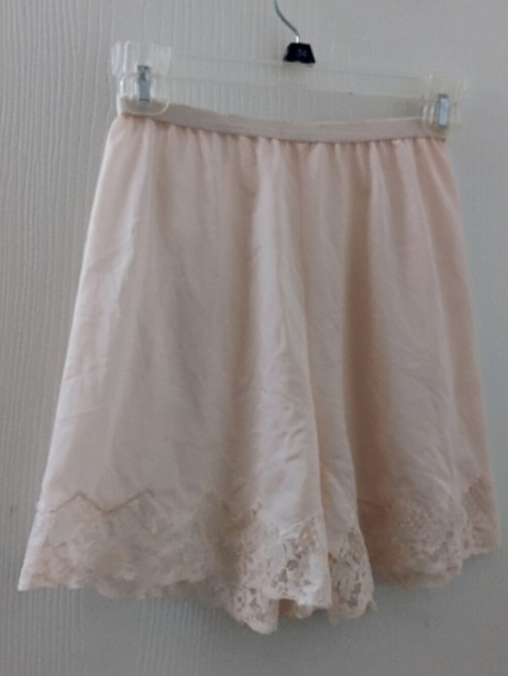 Vintage 70s 80s Pink Lace Lingerie High Waisted Shorts